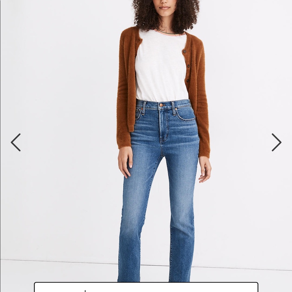 Madewell Slim Demi Boot Jeans 28 Northaven Wash